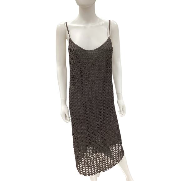 NWT VTG Anne Klein 2 Piece Set Women’s Size M Dress +Cover Up Large Knit Crochet - Picture 5 of 9